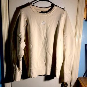 Adidas sweater, size: medium, color: tan